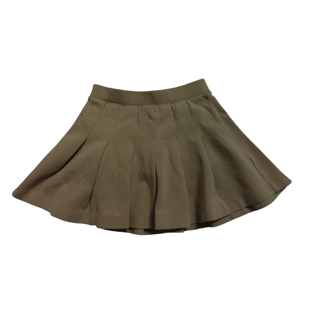 2/$10 Old Navy Pleated Classic Tan Skirt Skort Uniform SZ8